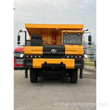 SAIC HONGYAN 브랜드 MNHY 130EV 슈퍼 헤비 용량 광산 전기 트럭 4x4